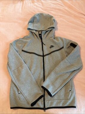 Nike Pro-Tech Hooded Zip Athletic Jacket with Black Trim